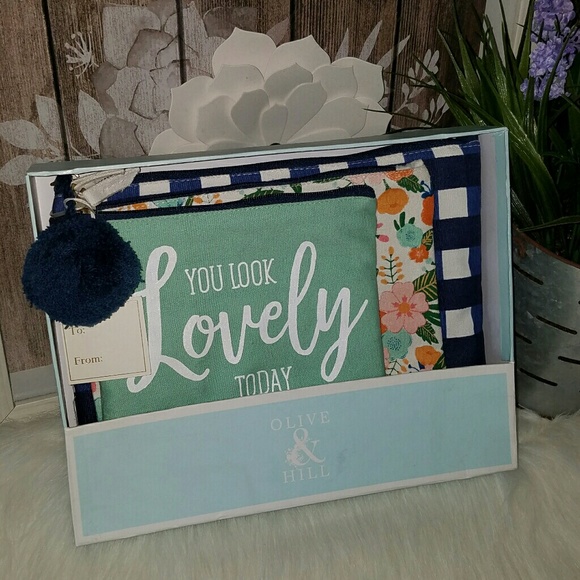 Olive & hill trio pouch bags floral - Picture 4 of 6